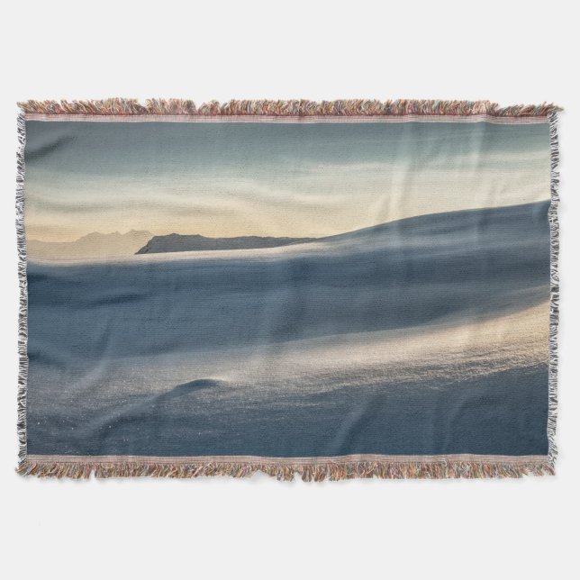 Norway Winter Landscape Photo Throw Blanket (Front)