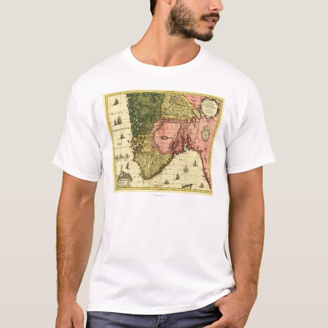 NorwayPanoramic MapNorway T-Shirt (Front)
