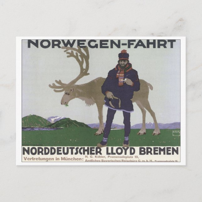 Norwegen-Fahrt Postcard (Front)