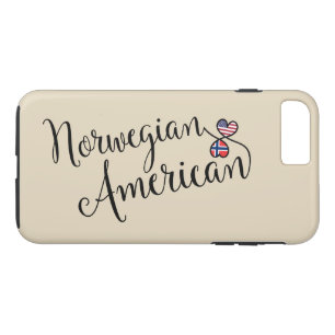Norwegian American Entwined Hearts Cell Phone Case