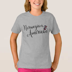 Norwegian American Entwinted Hearts T-Shirt