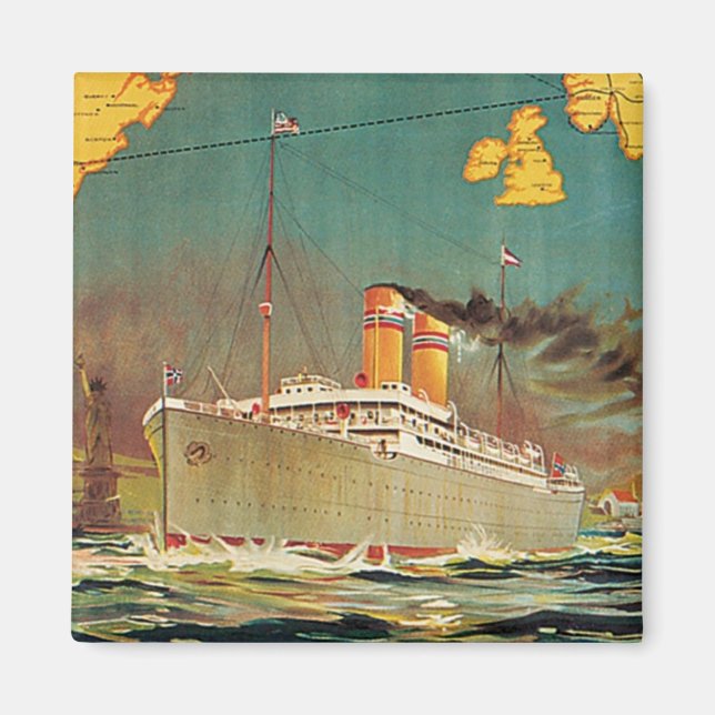 Norwegian American Line Magnet (Front)