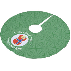 Norwegian Angel Christmas Flag Personalised Brushed Polyester Tree Skirt