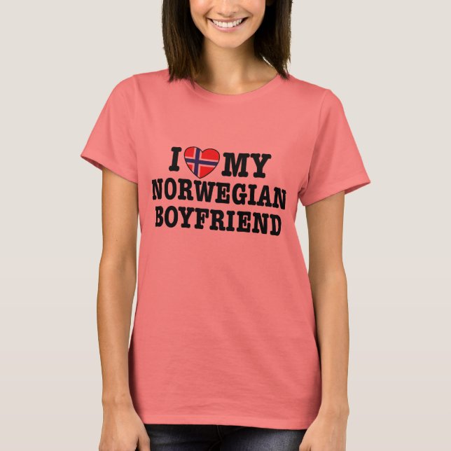 Norwegian Boyfriend T-Shirt (Front)