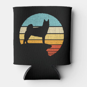 Norwegian Buhund Retro Vintage Dog Puppy Owner Can Cooler