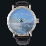 Norwegian Celebrations Watch<br><div class="desc">A Norwegian landscape from Skolden, with its stunning scenery, rugged terrain, and dramatic fjords, featuring a cruise ship amidst the clouds for a wedding momentum</div>