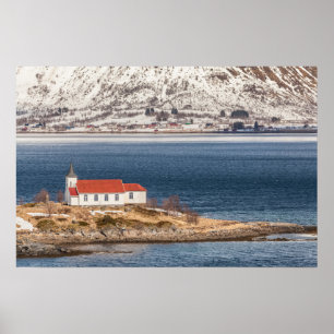 Norwegian Church Lofoten Poster