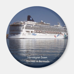 Norwegian Dawn in Bermuda Magnet
