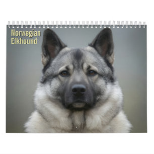 Norwegian Elkhound 2027 Wall Calendar