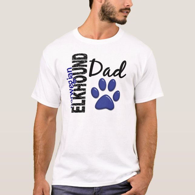 Norwegian Elkhound Dad 2 T-Shirt (Front)