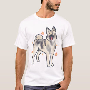 Norwegian elkhound Delight � Cute Animal Art T-Shirt