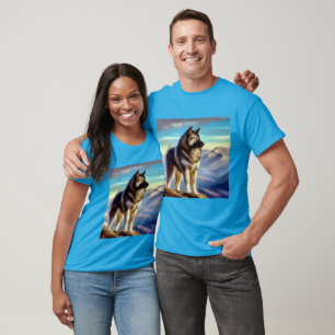 Norwegian Elkhound Dog T-Shirt