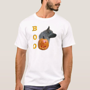 Norwegian Elkhound Halloween Boo T-Shirt