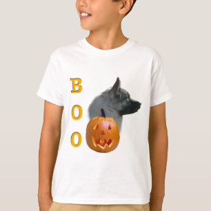 Norwegian Elkhound Halloween Boo T-Shirt