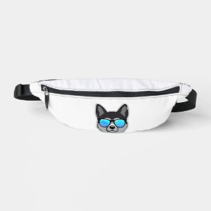 Norwegian Elkhound in Cool Sunglasses Classic T-Sh Bum Bags