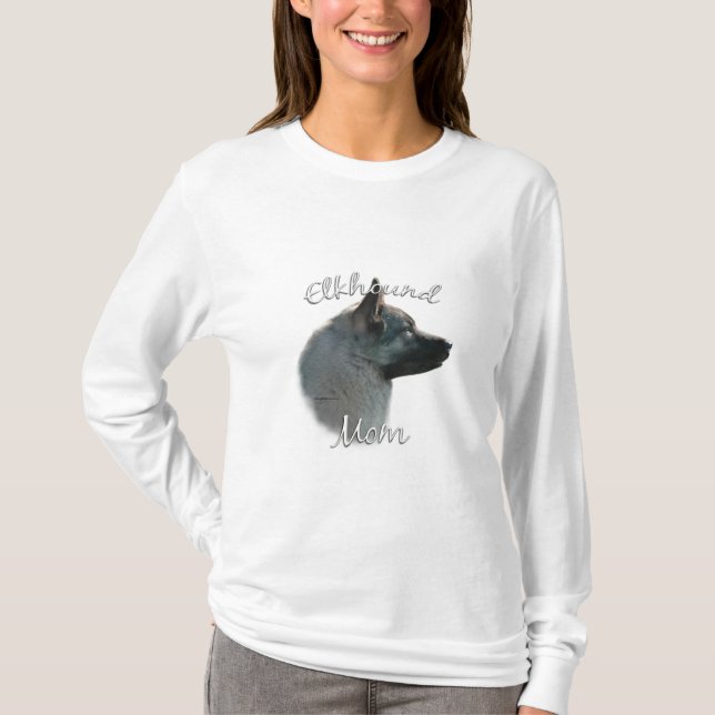 Norwegian Elkhound Mum 2 T-Shirt (Front)