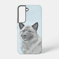 Norwegian Elkhound Painting - Original Dog Art