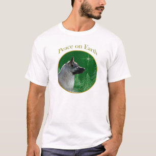 Norwegian Elkhound Peace T-Shirt