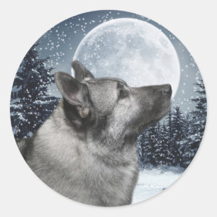 Norwegian Elkhound Sticker