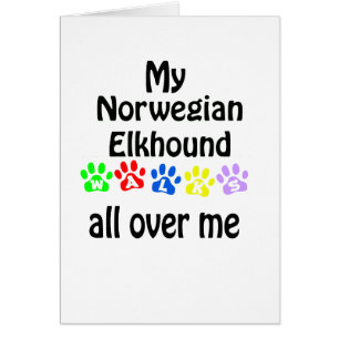 Norwegian Elkhound Walks Design