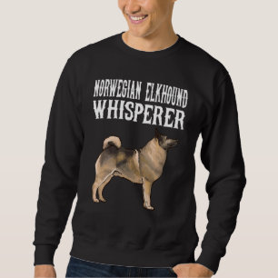 Norwegian Elkhound Whisperer Dog Sweatshirt