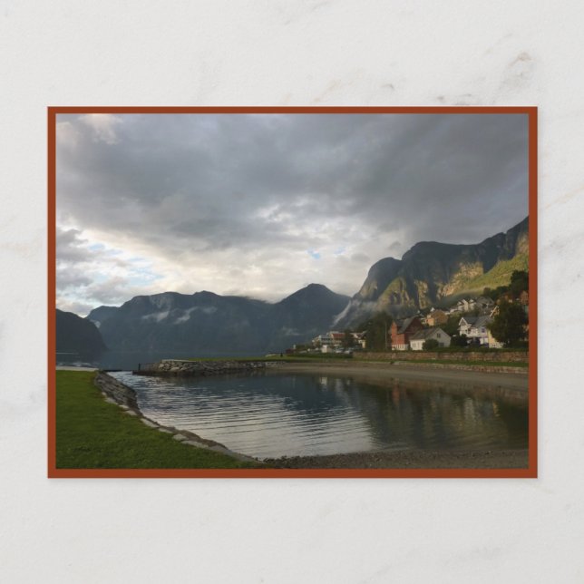 Norwegian Fjord (Aurlandsfjord) Postcard (Front)