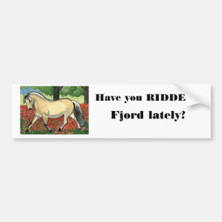 Norwegian Fjord HORSE ART Bumper Sticker