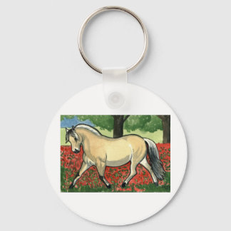 Norwegian Fjord HORSE ART Key Ring