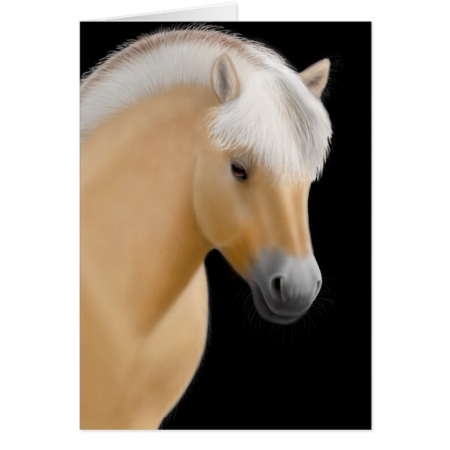 Norwegian Fjord Horse Card (Front)