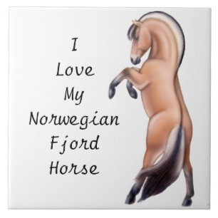 Norwegian Fjord Horse Customisable  Tile