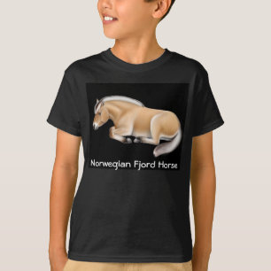 Norwegian Fjord Horse Kids Dark T-Shirt