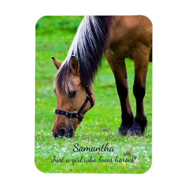Norwegian Fjord Horse Magnet (Vertical)