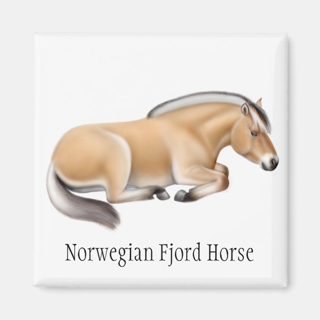 Norwegian Fjord Horse Magnet (Front)