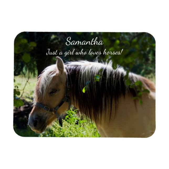 Norwegian Fjord Horse Magnet (Horizontal)
