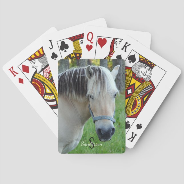 Norwegian Fjord Horse Playing cards (Back)