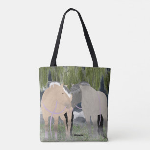 Norwegian Fjord Horses Tote Bag
