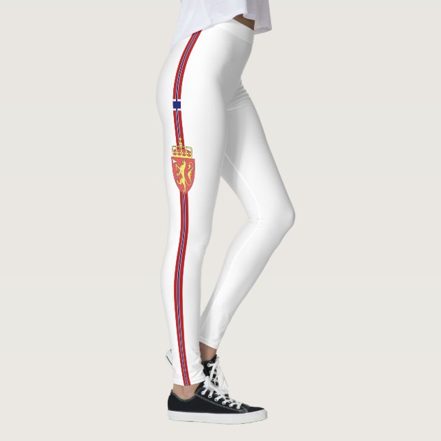 Norwegian flag and Coat of arms Leggings (Right)