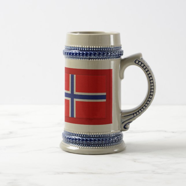 Norwegian Flag Beer Stein (Right)