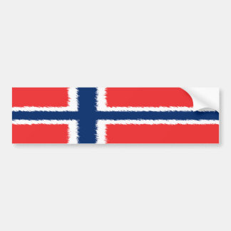 Norwegian Flag Bumper Sticker