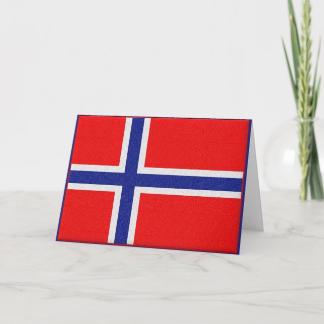 Norwegian Flag Card (Front)