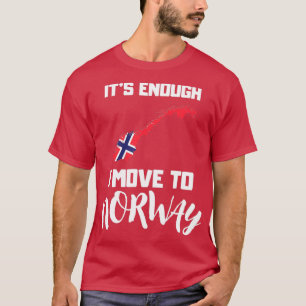 Norwegian Flag Funny Gift Norway T-Shirt