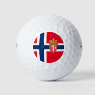 Norwegian flag golf balls