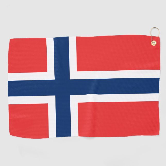 Norwegian Flag & golf Norway /sports Oslo Towel (Horizontal)