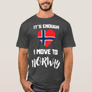 Norwegian Flag Heart Funny Norway T-Shirt