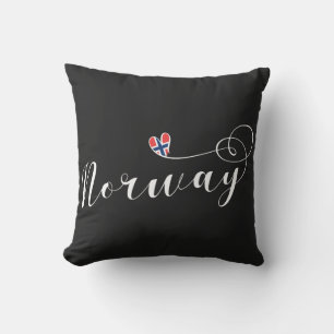 Norwegian Flag Heart, Norway Cushion