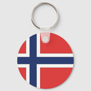 Norwegian Flag Key Ring