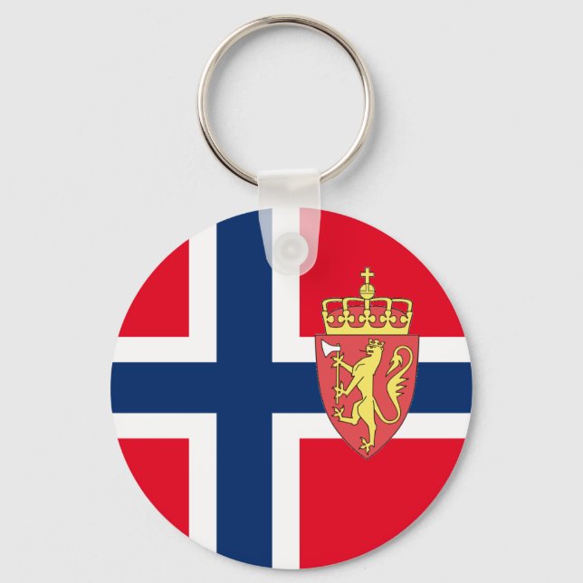 Norwegian flag key ring (Front)