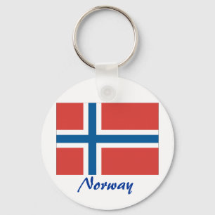Norwegian Flag Key Ring