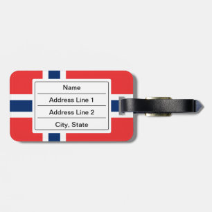 Norwegian flag Luggage Tag