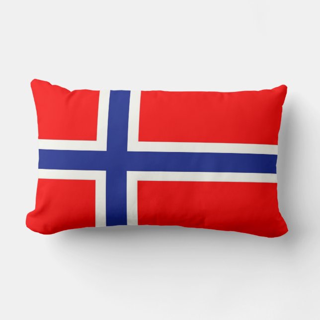Norwegian Flag Lumbar Cushion (Front)